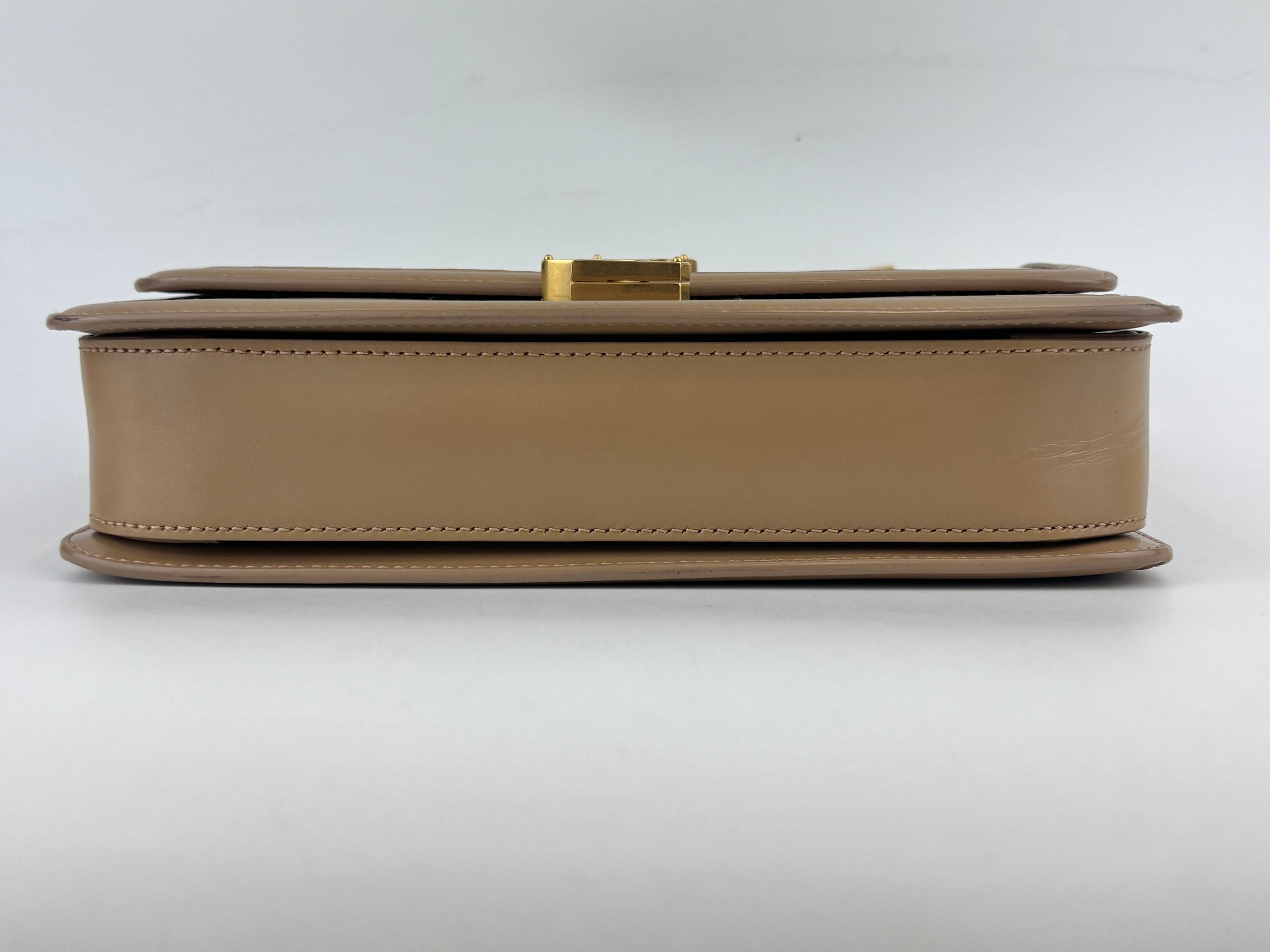 Medium Solferino Satchel Box Leather Tan