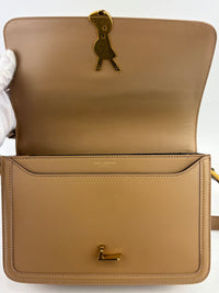 Medium Solferino Satchel Box Leather Tan