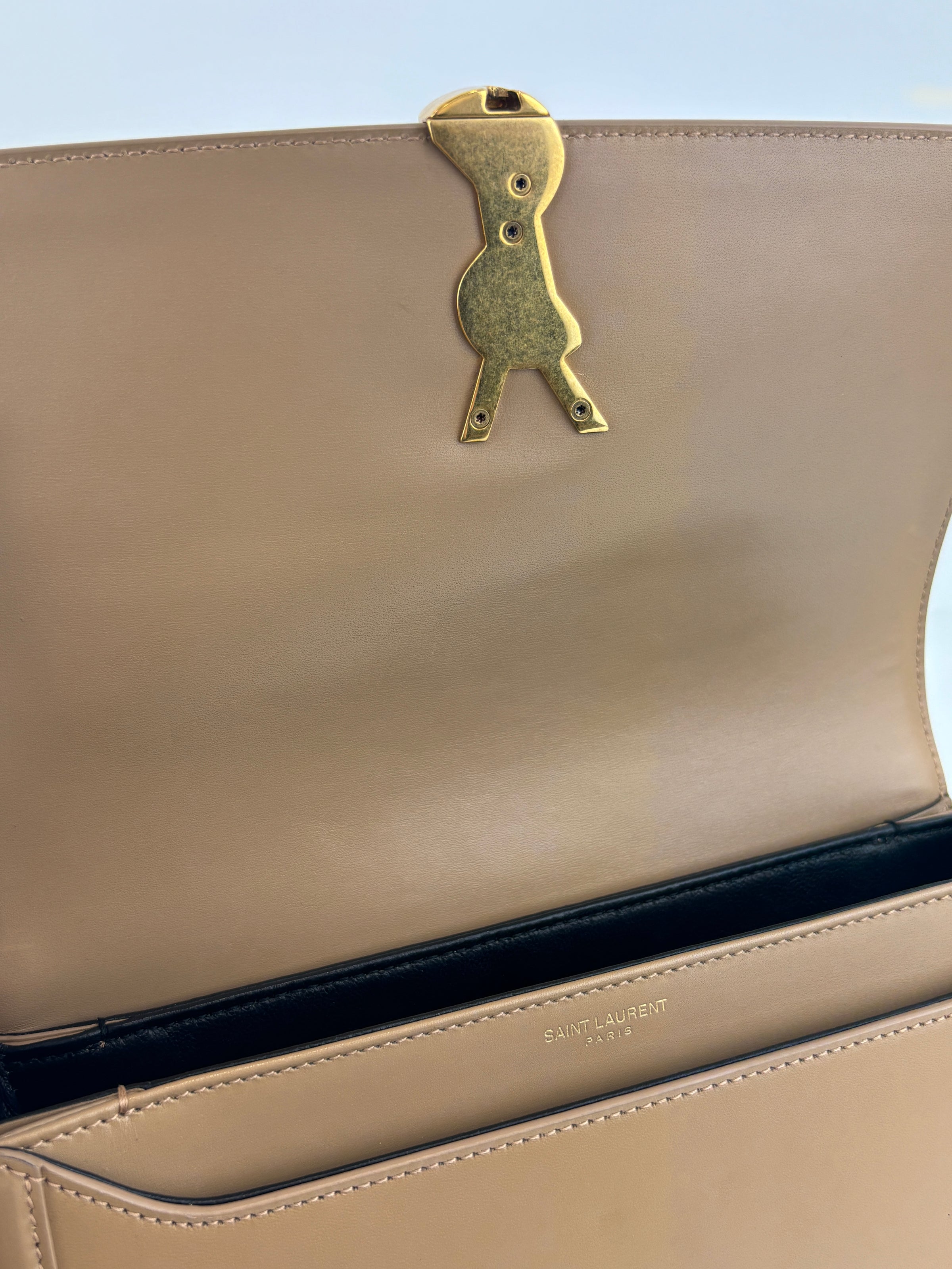 Medium Solferino Satchel Box Leather Tan