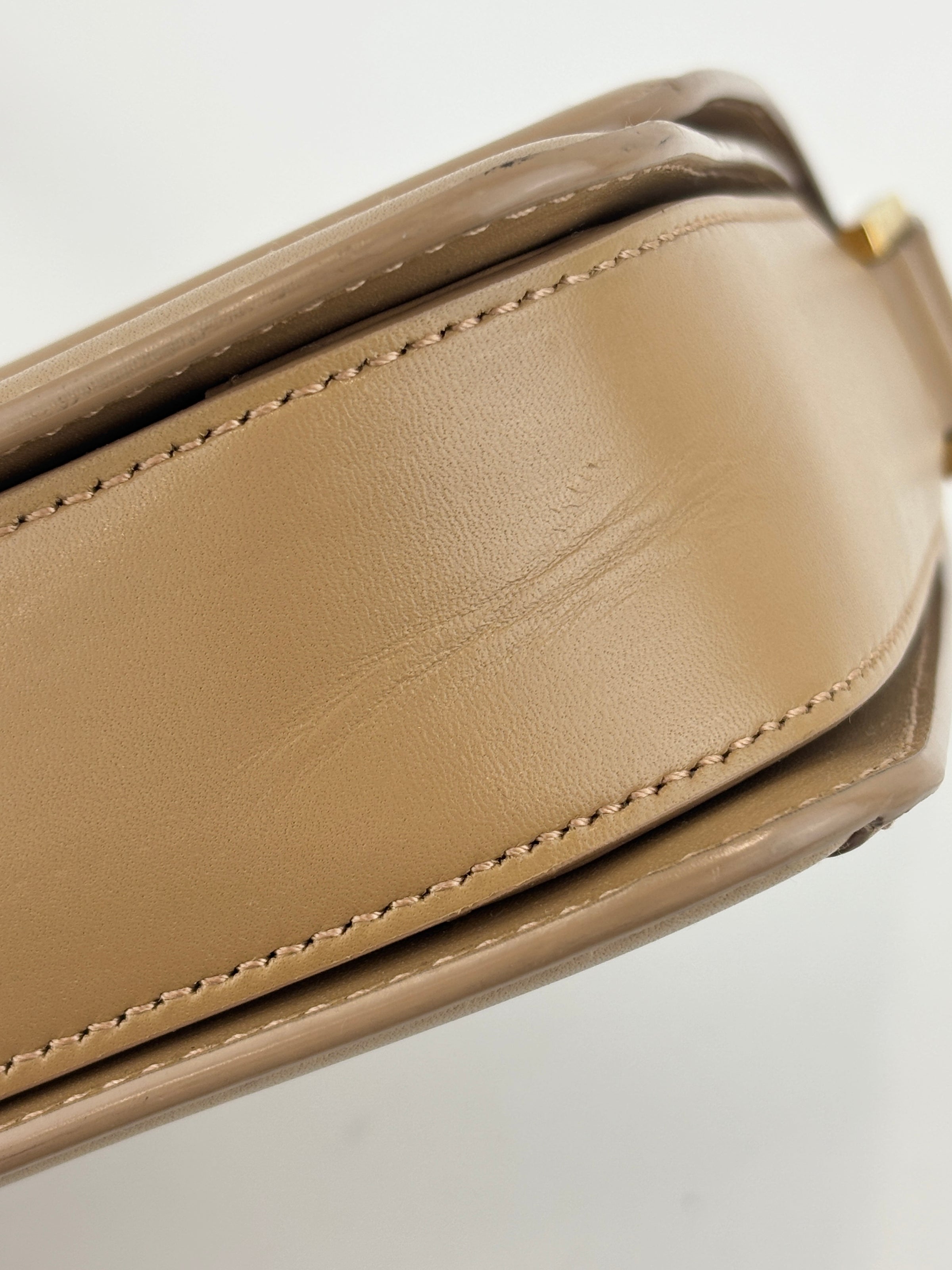 Medium Solferino Satchel Box Leather Tan