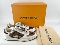 1ABF4L Rivoli Sneakers White with Vintage Monogram Size 9
