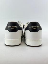 1ABF4L Rivoli Sneakers White with Vintage Monogram Size 9