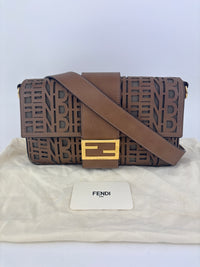 SS2020 Men’s Laser Cut FF Baguette Belt / Crossbody Bag