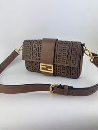 SS2020 Men’s Laser Cut FF Baguette Belt / Crossbody Bag