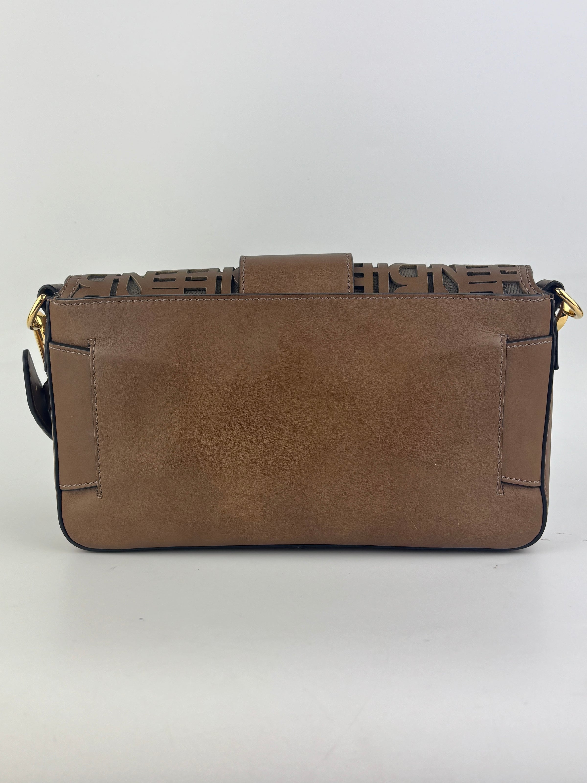 SS2020 Men’s Laser Cut FF Baguette Belt / Crossbody Bag