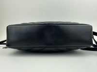 Lou Camera Bag in Quilted Black Leather GHW