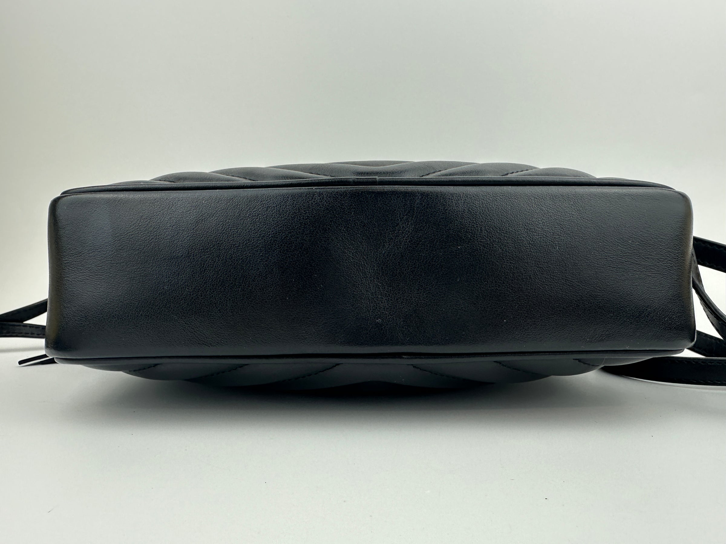 Lou Camera Bag in Quilted Black Leather GHW