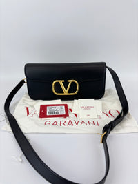 Loco Crossbody Bag in Black Calfskin