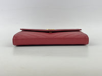 Cassandre Envelope Chain Wallet in Red GHW WOC in Red
