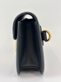 Loco Crossbody Bag in Black Calfskin