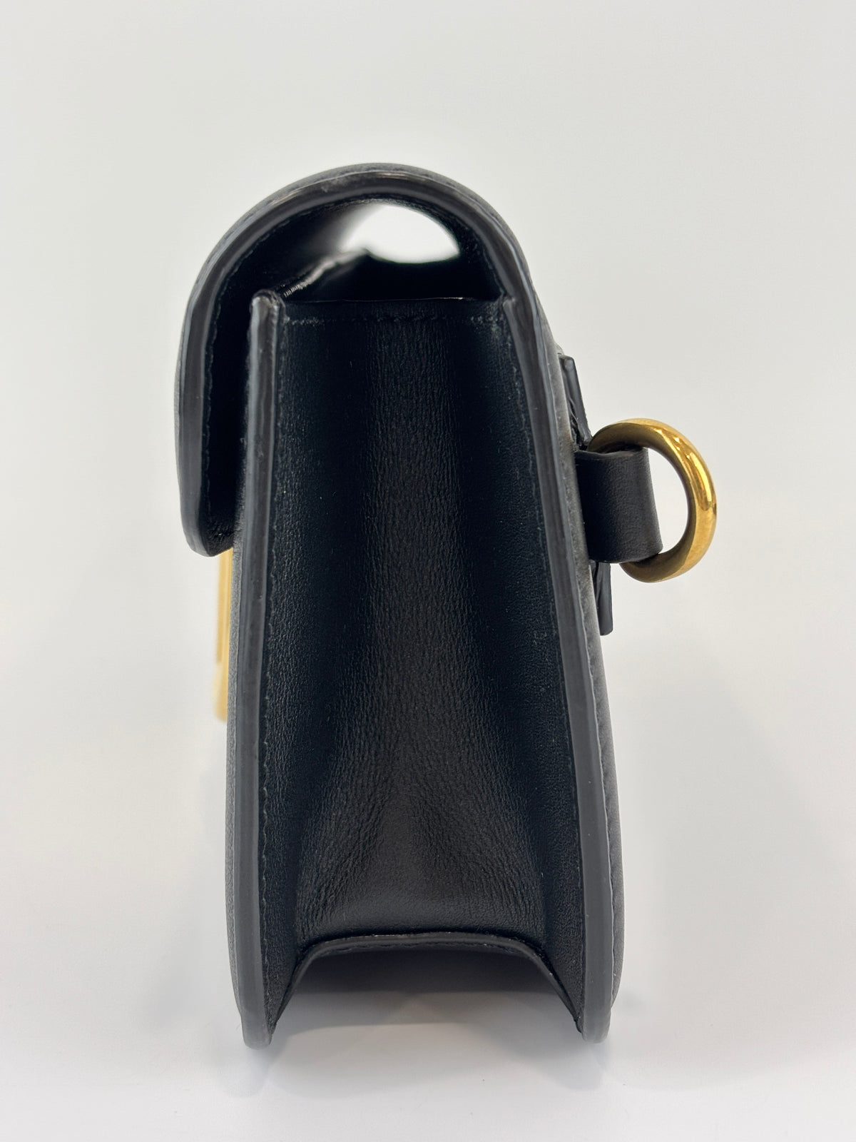 Loco Crossbody Bag in Black Calfskin