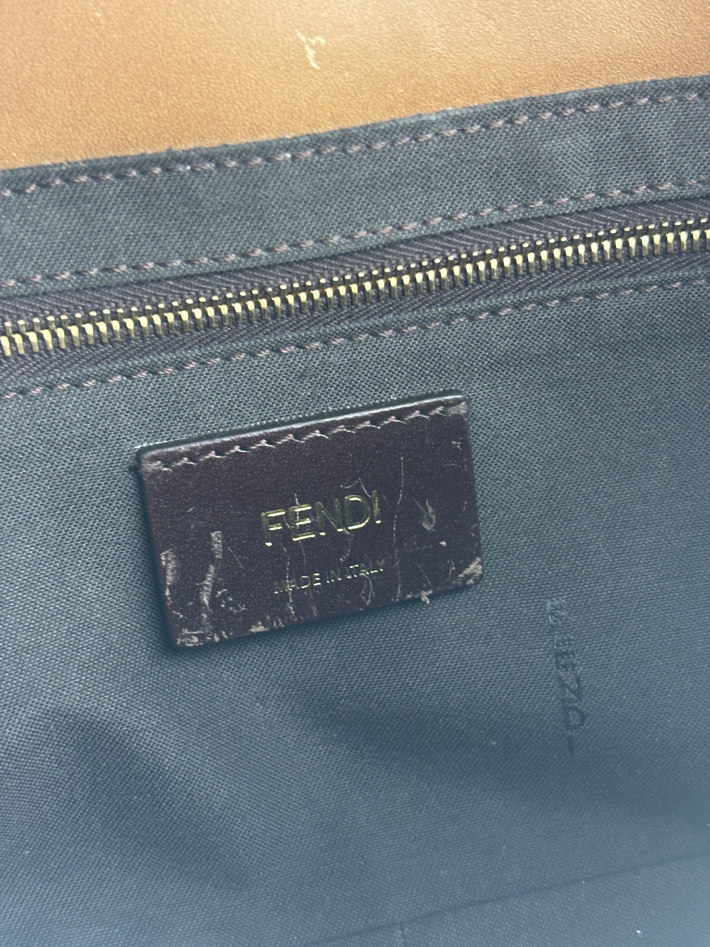 SS2020 Men’s Laser Cut FF Baguette Belt / Crossbody Bag