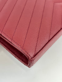 Cassandre Envelope Chain Wallet in Red GHW WOC in Red