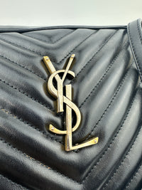 Lou Camera Bag in Quilted Black Leather GHW