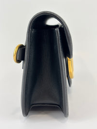 Loco Crossbody Bag in Black Calfskin
