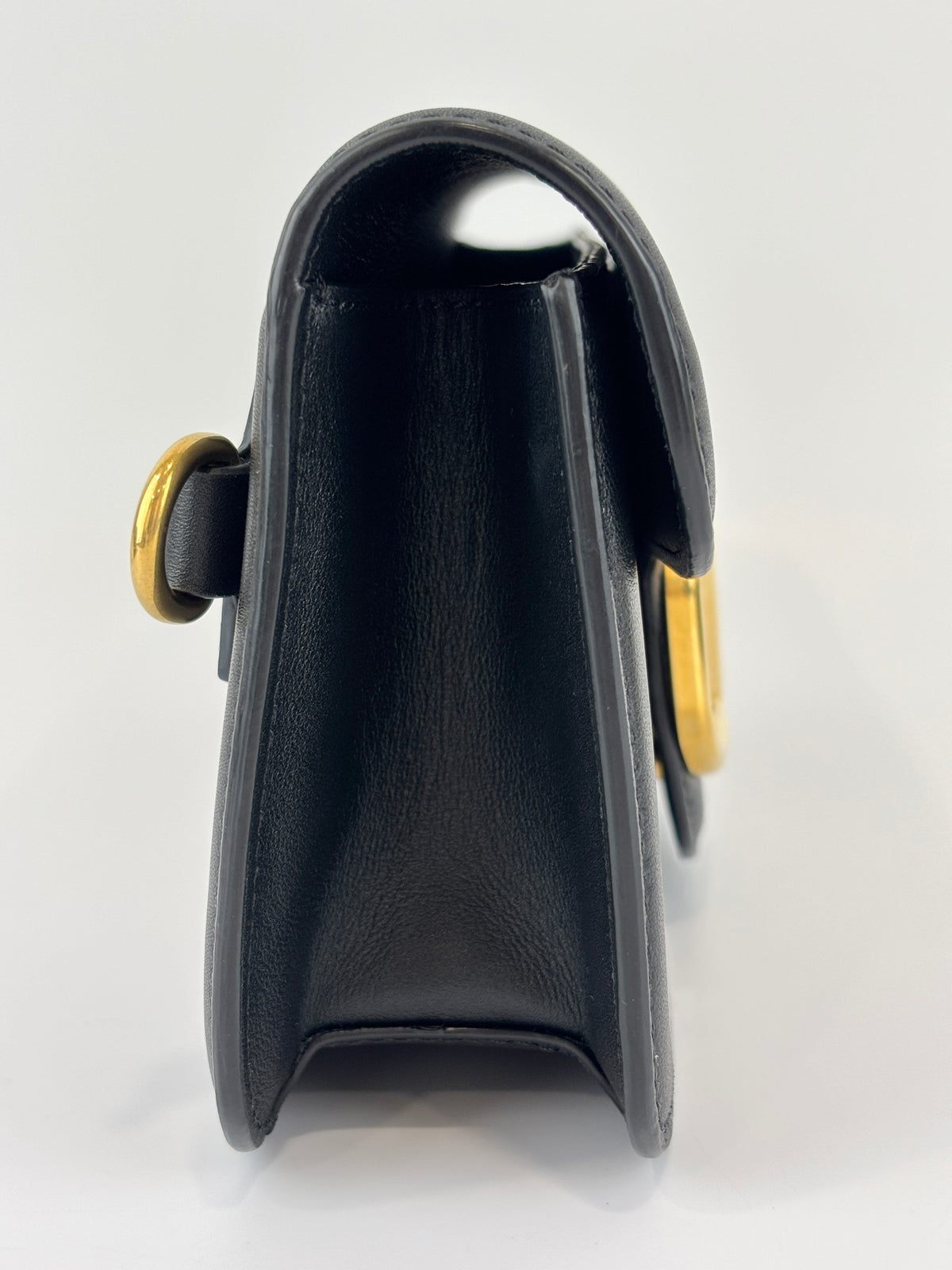 Loco Crossbody Bag in Black Calfskin