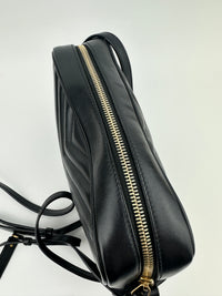 Lou Camera Bag in Quilted Black Leather GHW