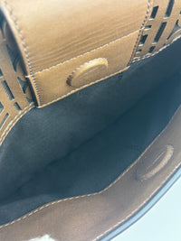 SS2020 Men’s Laser Cut FF Baguette Belt / Crossbody Bag