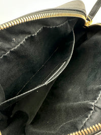 Lou Camera Bag in Quilted Black Leather GHW