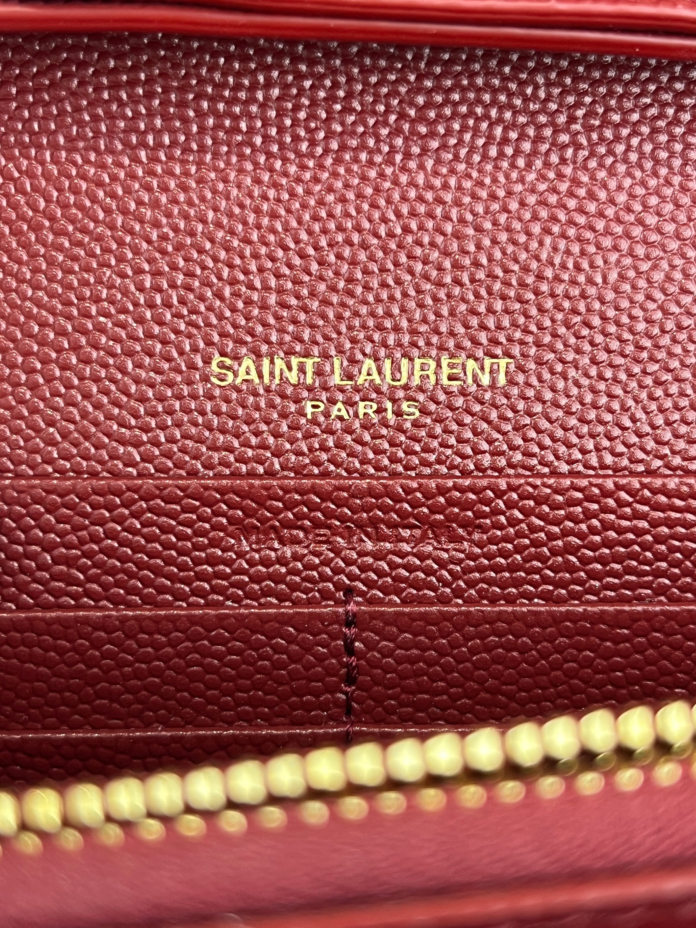Cassandre Envelope Chain Wallet in Red GHW WOC in Red