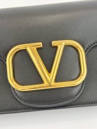 Loco Crossbody Bag in Black Calfskin