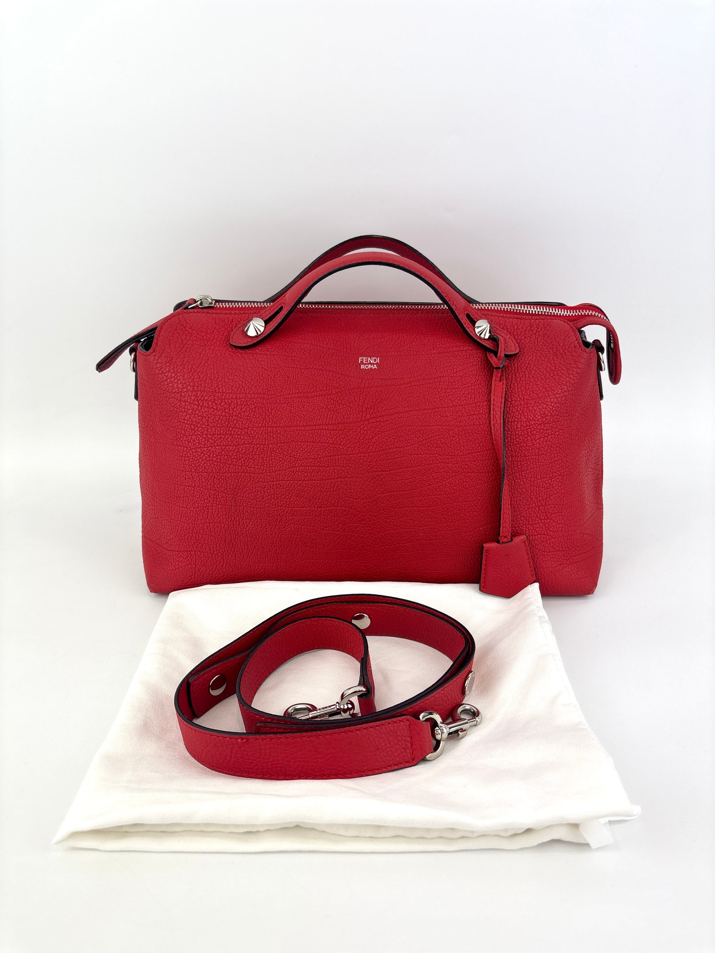 8BL125 红色小牛皮大号By The Way手袋