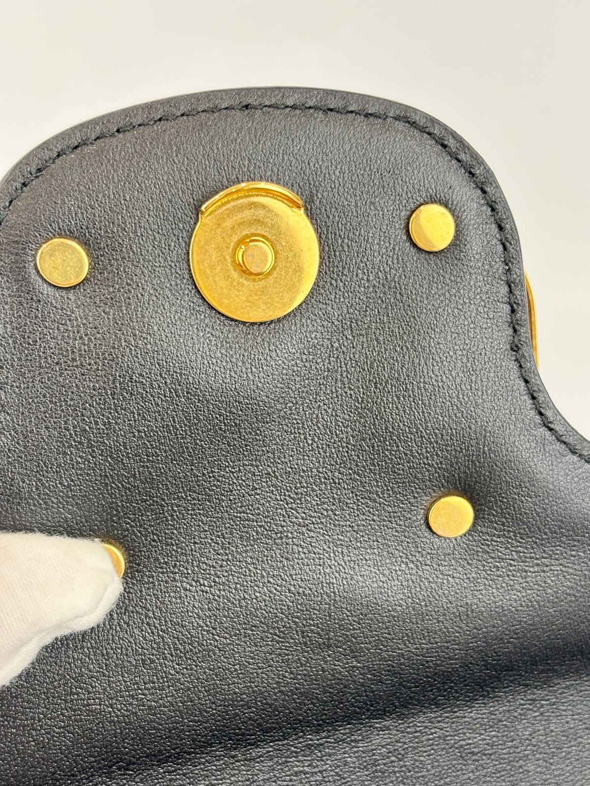 Loco Crossbody Bag in Black Calfskin