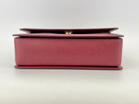 Seila Top Handle Bag Dark Red