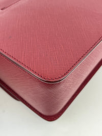 Seila Top Handle Bag Dark Red