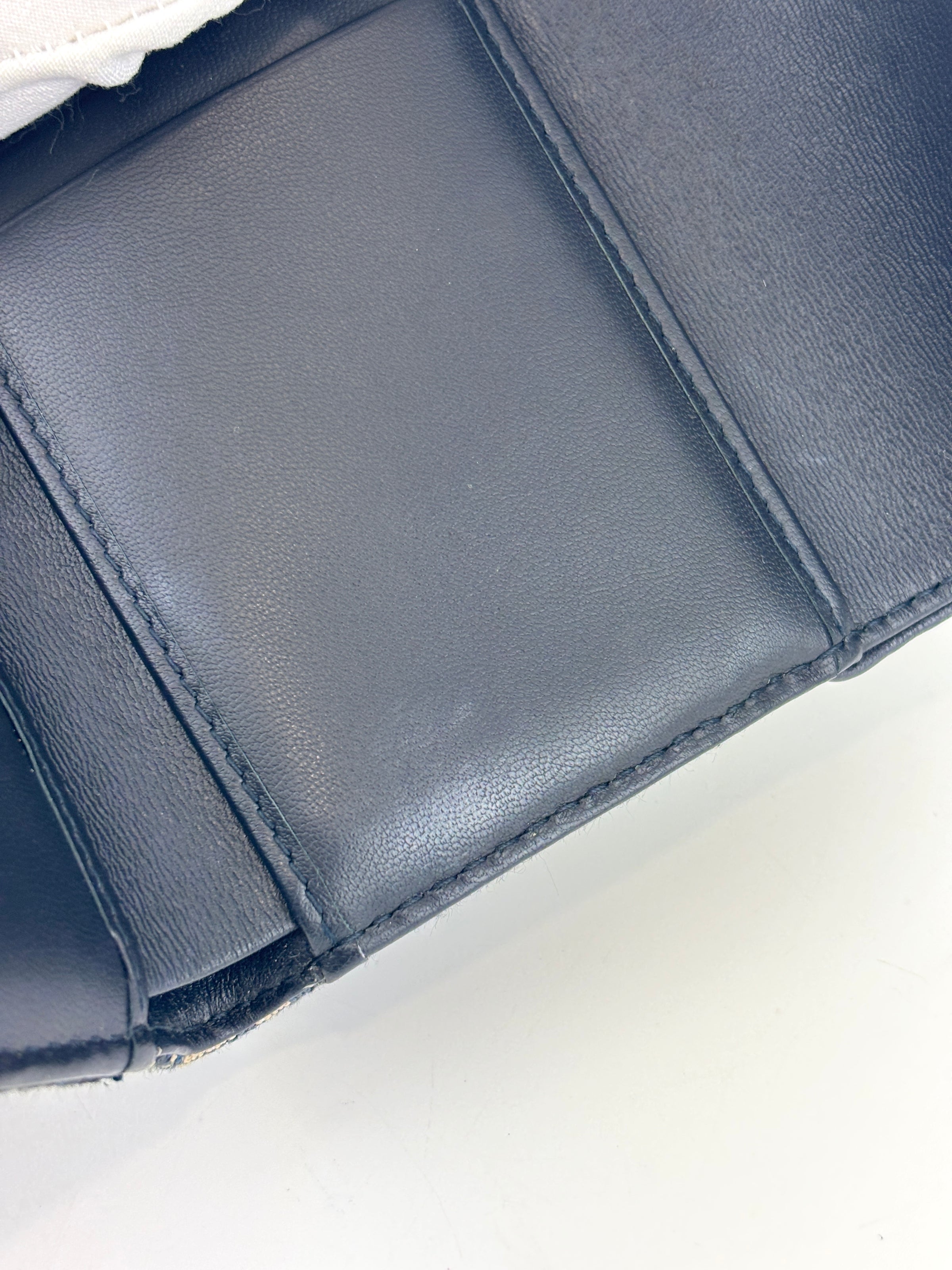 Saddle Lotus Wallet Blue Dior Oblique Jacquard