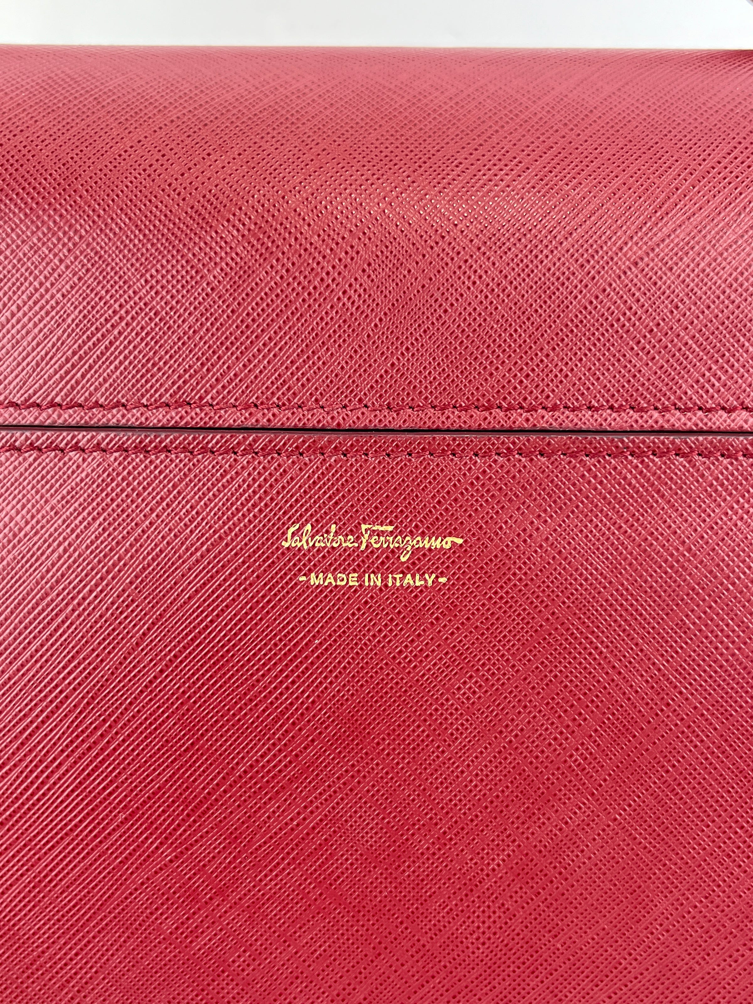 Seila Top Handle Bag Dark Red