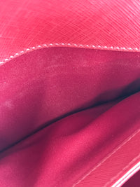 Seila Top Handle Bag Dark Red