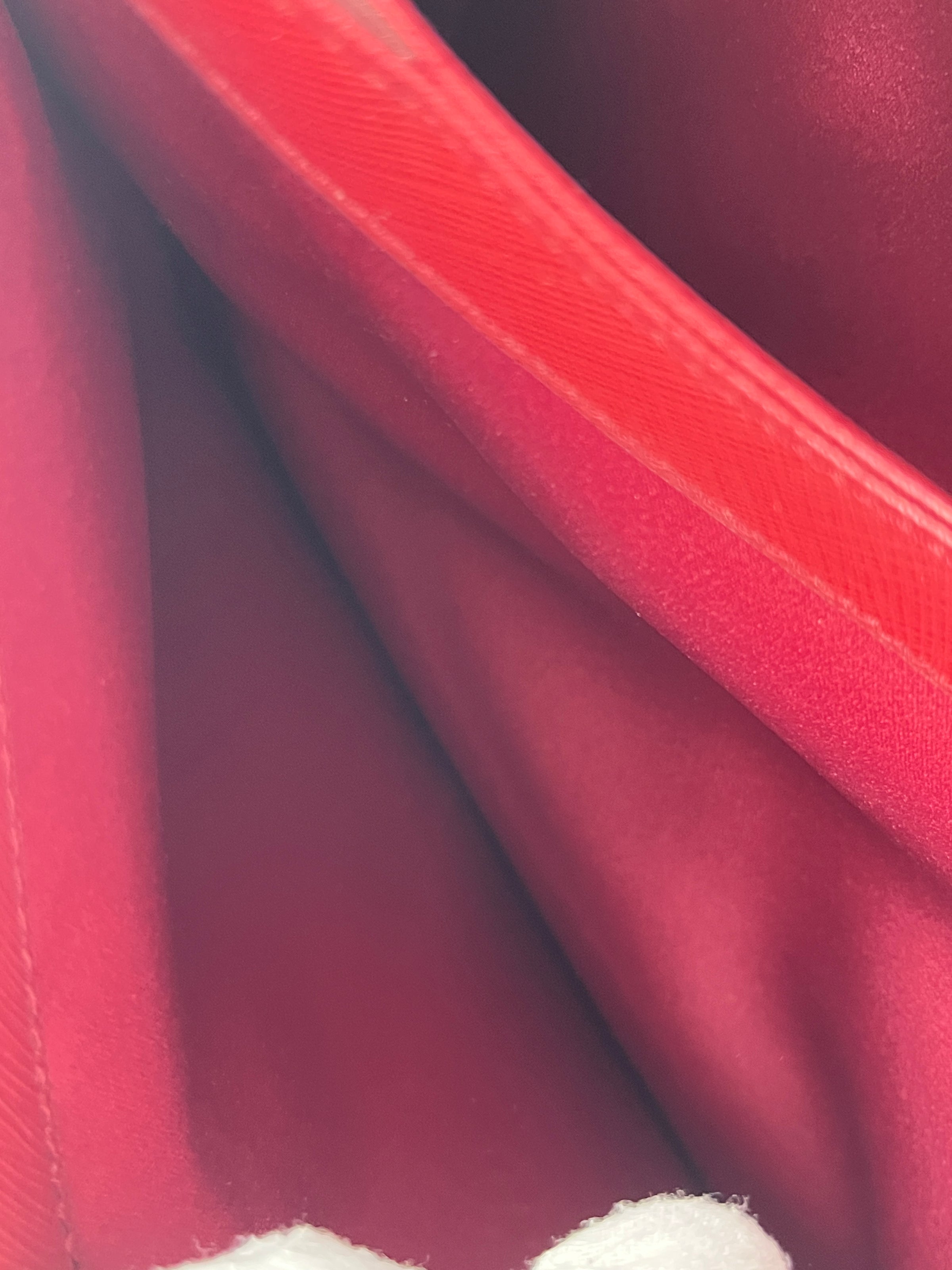 Seila Top Handle Bag Dark Red