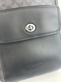 Turnlock Sling Pack Black in Signature Canvas