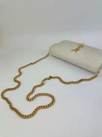 Classic Cassandre Grain De Poudre Leather Blanc Vintage Chain Wallet