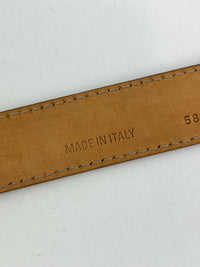 BB Croc-Effect Leather Belt Rosé des Sables 85cm