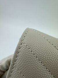 Classic Cassandre Grain De Poudre Leather Blanc Vintage Chain Wallet