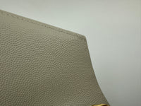 Classic Cassandre Grain De Poudre Leather Blanc Vintage Chain Wallet