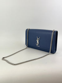 Blue 364021 Kate Medium in Grain De Poudre Embossed Leather