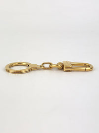 Gold Tone Anneau Cles Mousqueton Key Ring