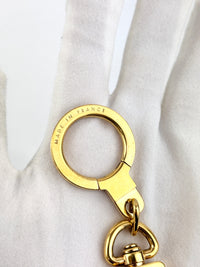 Gold Tone Anneau Cles Mousqueton Key Ring