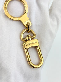 Gold Tone Anneau Cles Mousqueton Key Ring