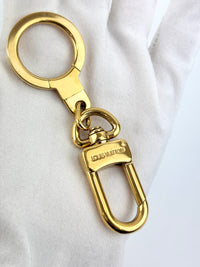 Gold Tone Anneau Cles Mousqueton Key Ring