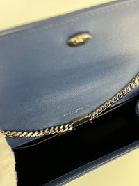 Blue 364021 Kate Medium in Grain De Poudre Embossed Leather