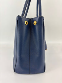 BN1786 Saffiano Lux Tote Large Navy