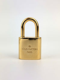 Gold Tone Padlock & Keys #301