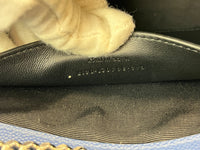 Blue 364021 Kate Medium in Grain De Poudre Embossed Leather