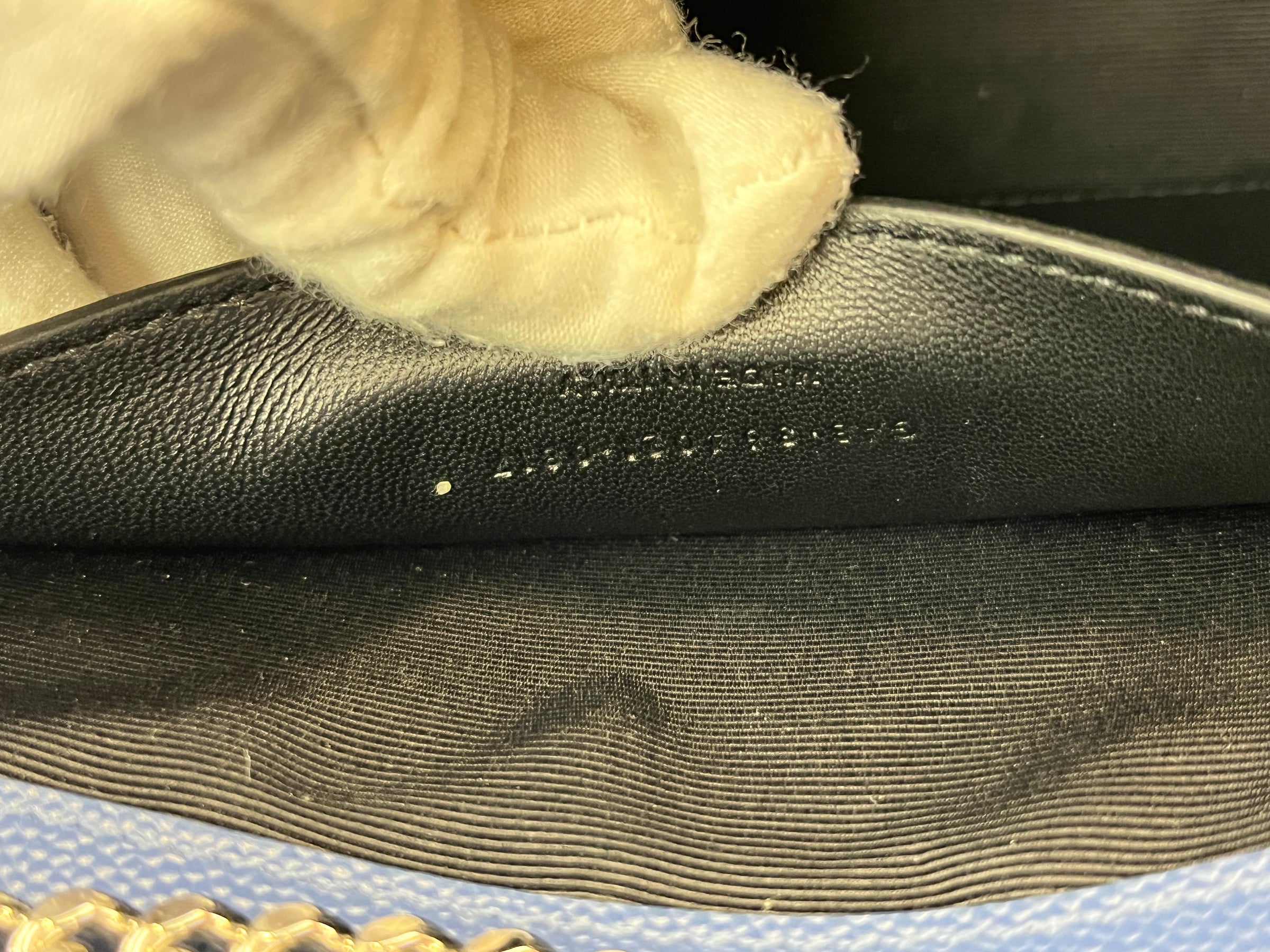 Blue 364021 Kate Medium in Grain De Poudre Embossed Leather