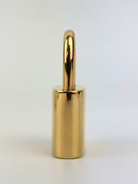 Gold Tone Padlock & Keys #301