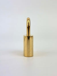 Gold Tone Padlock & Keys #301